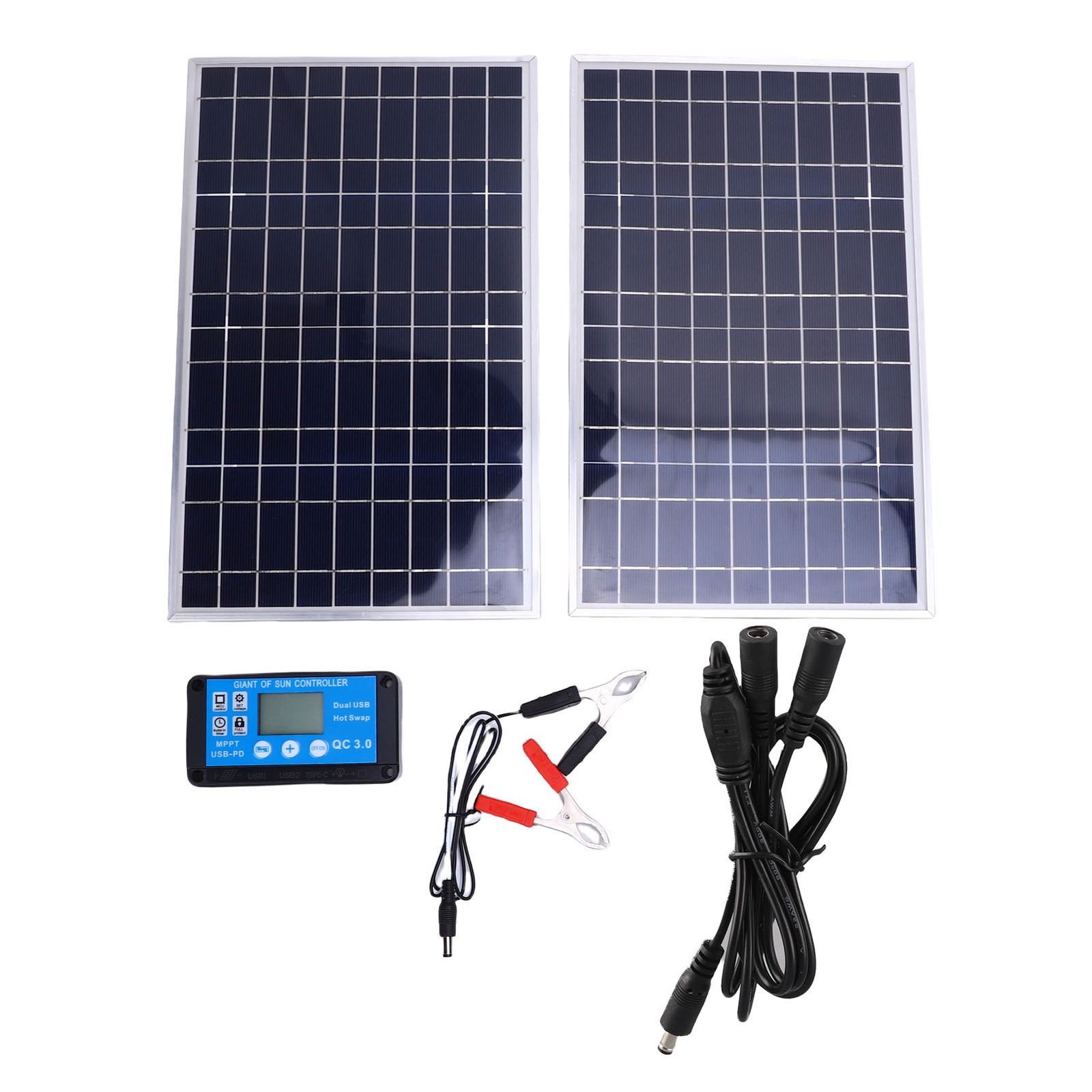 200W Solar Panel Kit With Charger Controller For Off Grid Applications RV Travel
