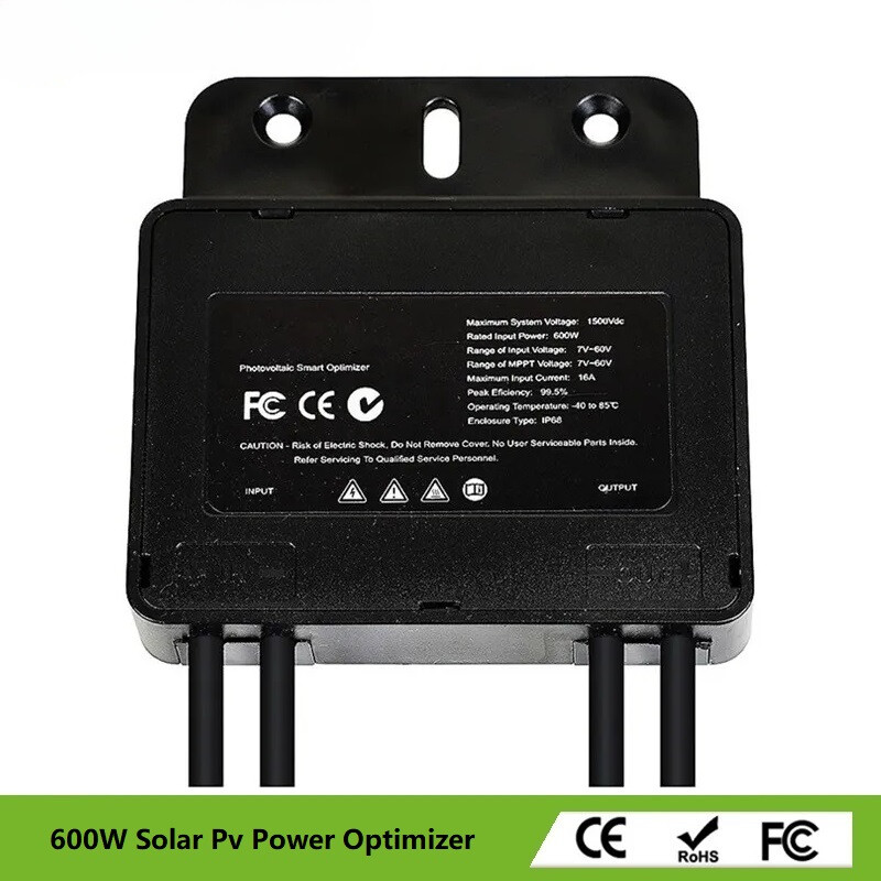 Integrated PV Power Optimizer 600W 60V IP67 Real-time Solar Panel Monitoring