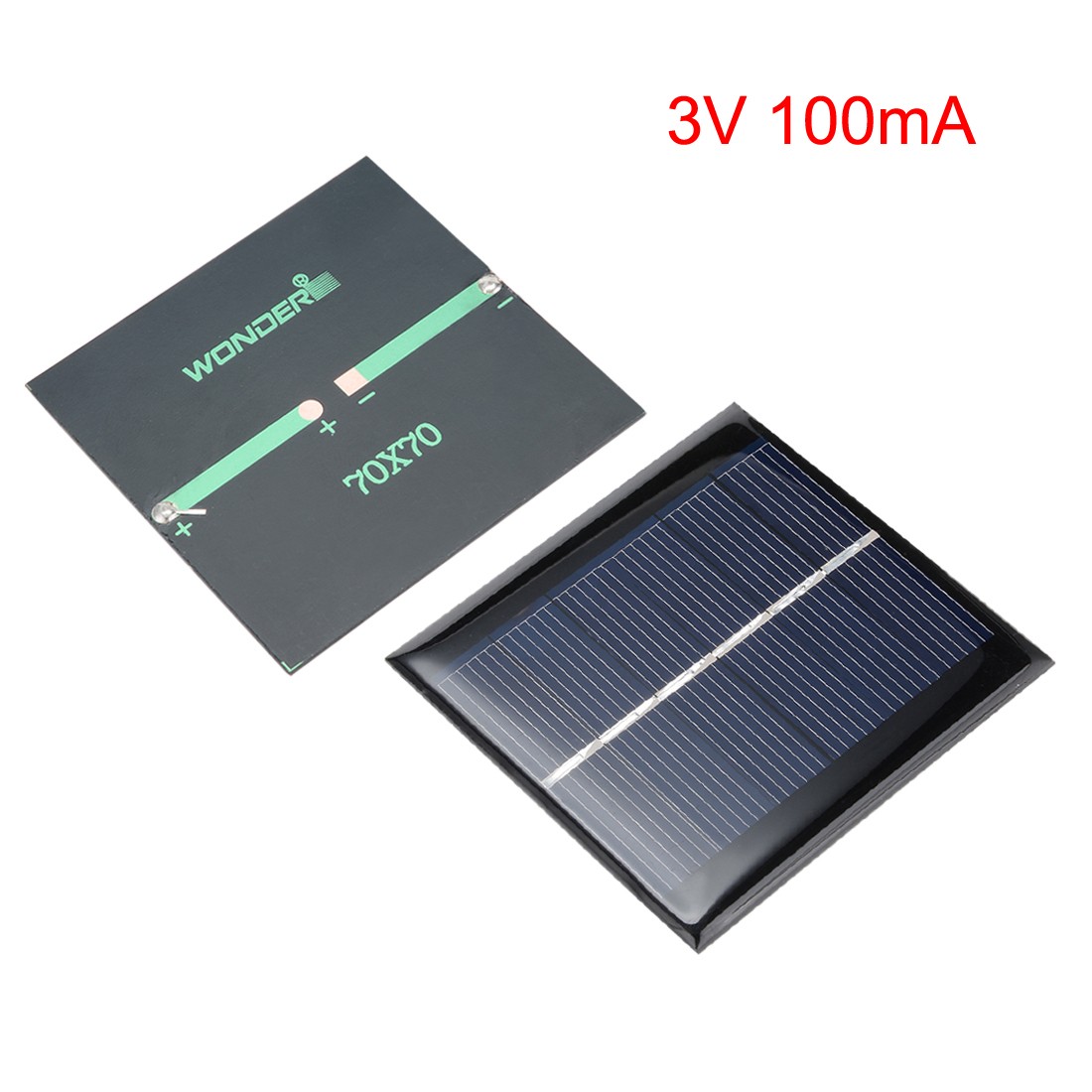 5Pcs 3V 100mA Poly Mini Solar Panel Module DIY for Charger 70mmx70mm