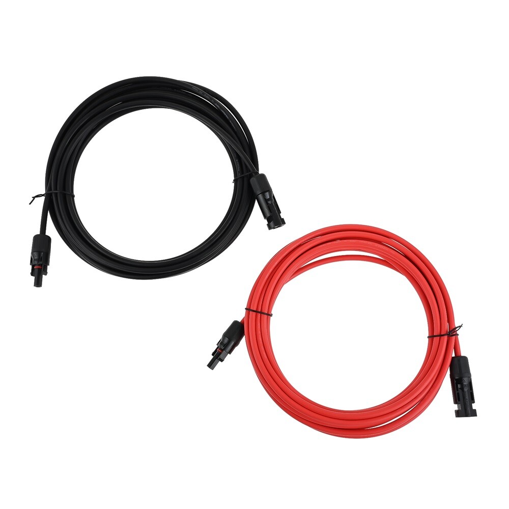 10 AWG 6m Solar Panel Extension Cable Waterproof & Female and Male Connectors