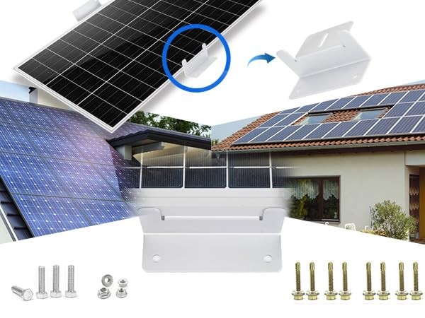 16 Units Solar Panel Mounting Brackets,Z Bracket Sets Lightweight Aluminum