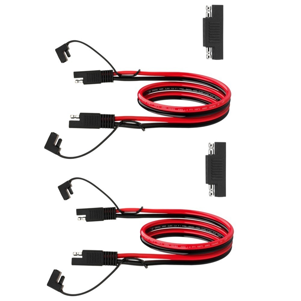 10AWG SAE Extension Cable for Solar Panel RV Battery Automotive & Marine,2 Pcs