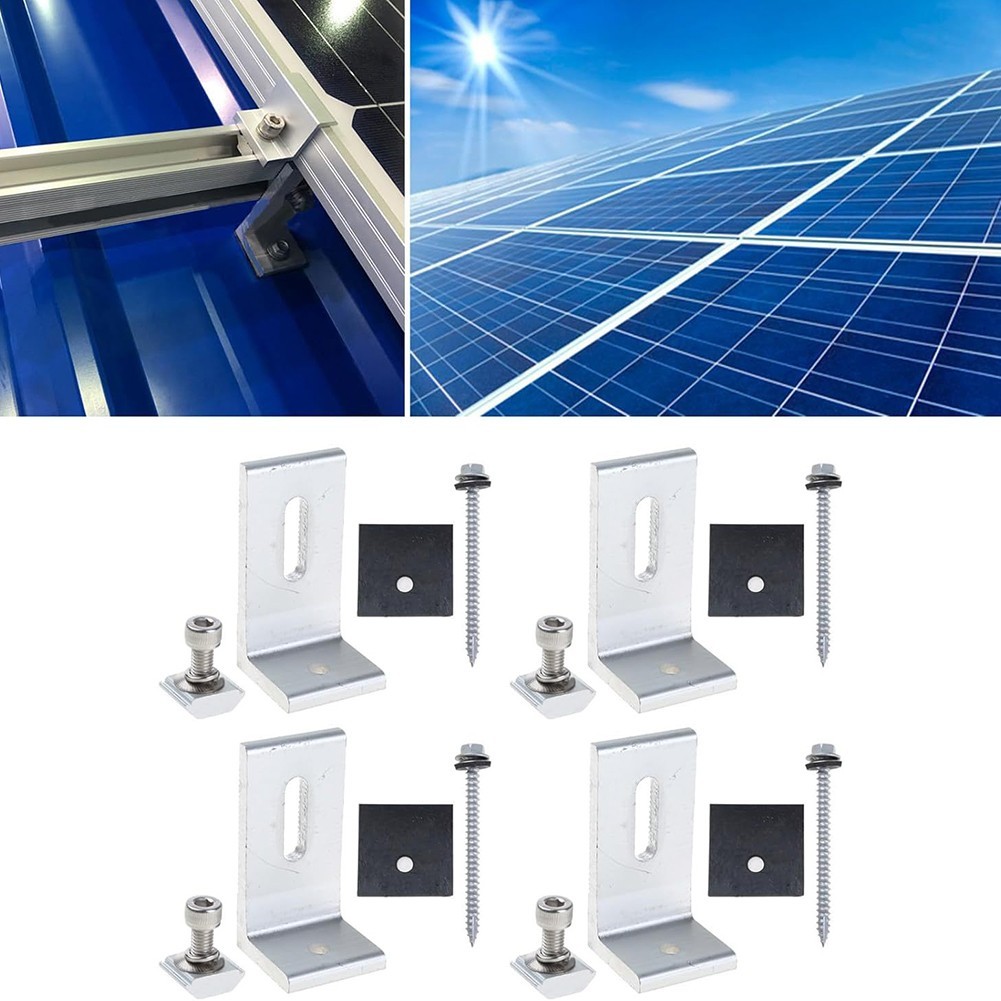 L Foot Solar Mount Glossy Finish Waterproof Design Roof PV Installation