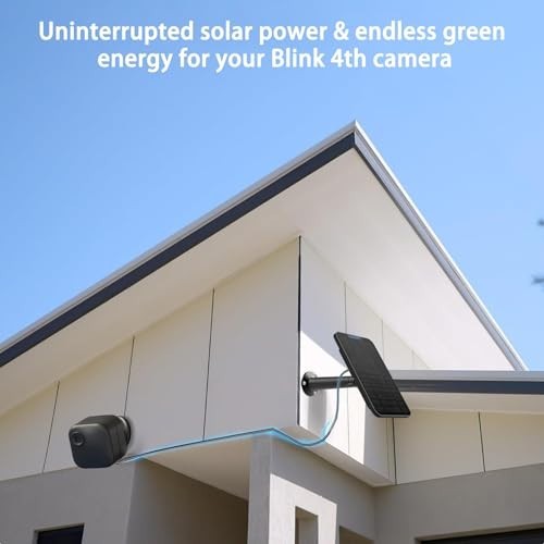 Solar Panel Charger 4W USB Type-C for Outdoor Camera 13ft Cable IP65 Mount
