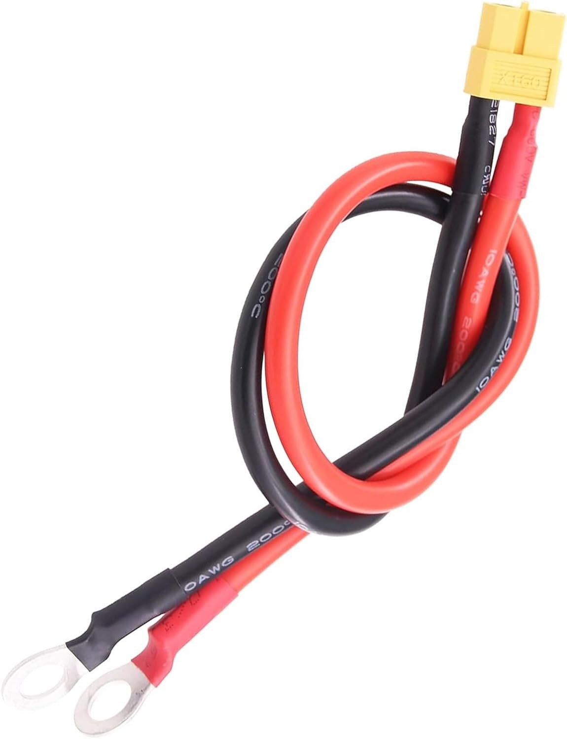 1pc XT60 to O Ring Terminal Cable with 12inch 10awg Silicone Wire XT60 Female