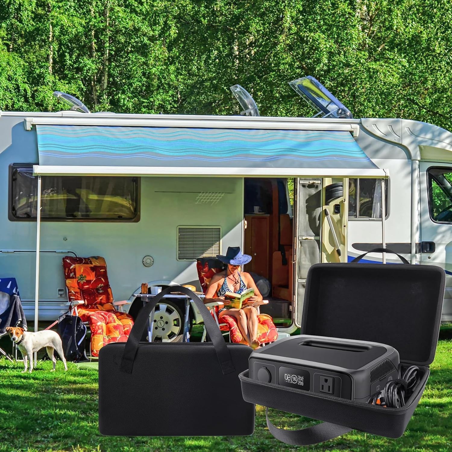 Travel Case EVA Waterproof Dustproof for Portable Power Station RIVER 3