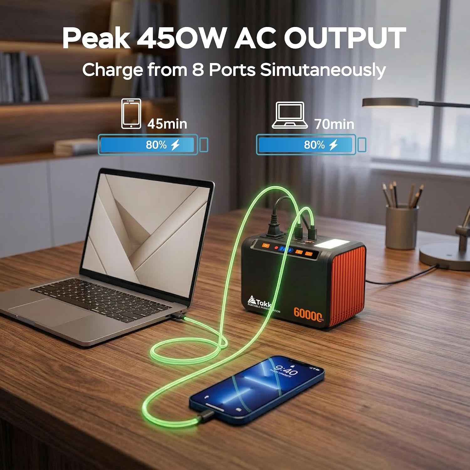 Takki 250W Portable Power Station 222Wh Camping
