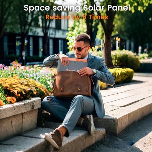 Portable Solar Panels Chargers with PD3.0 USB-C,QC3.0 USB-A and DC 100W