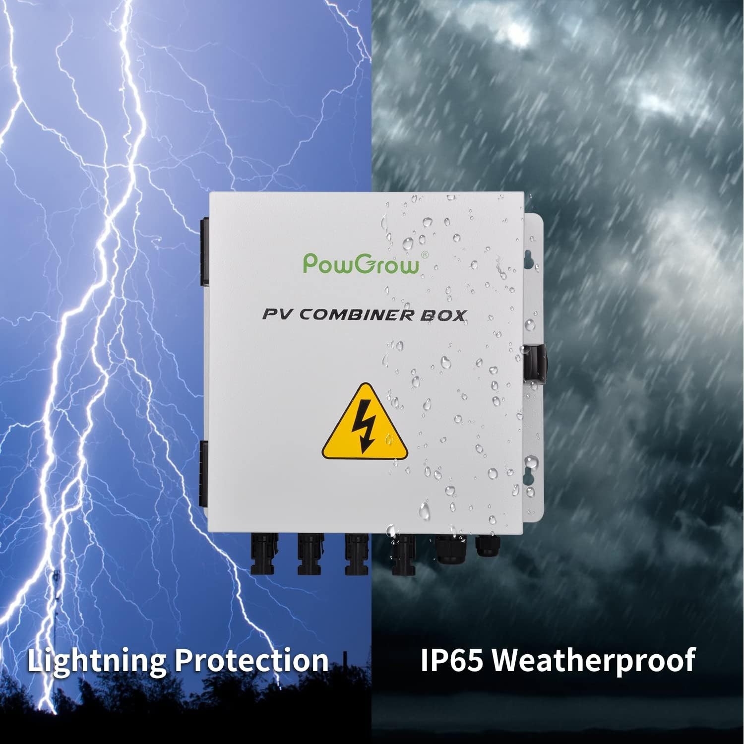 Durable 4 String Metal PV Combiner Box Solar System Fuse