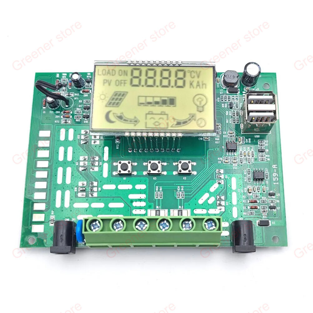 MPPT 30A-100A Solar Panel Regulator Battery Charge Controller Auto 12V/24V LCD