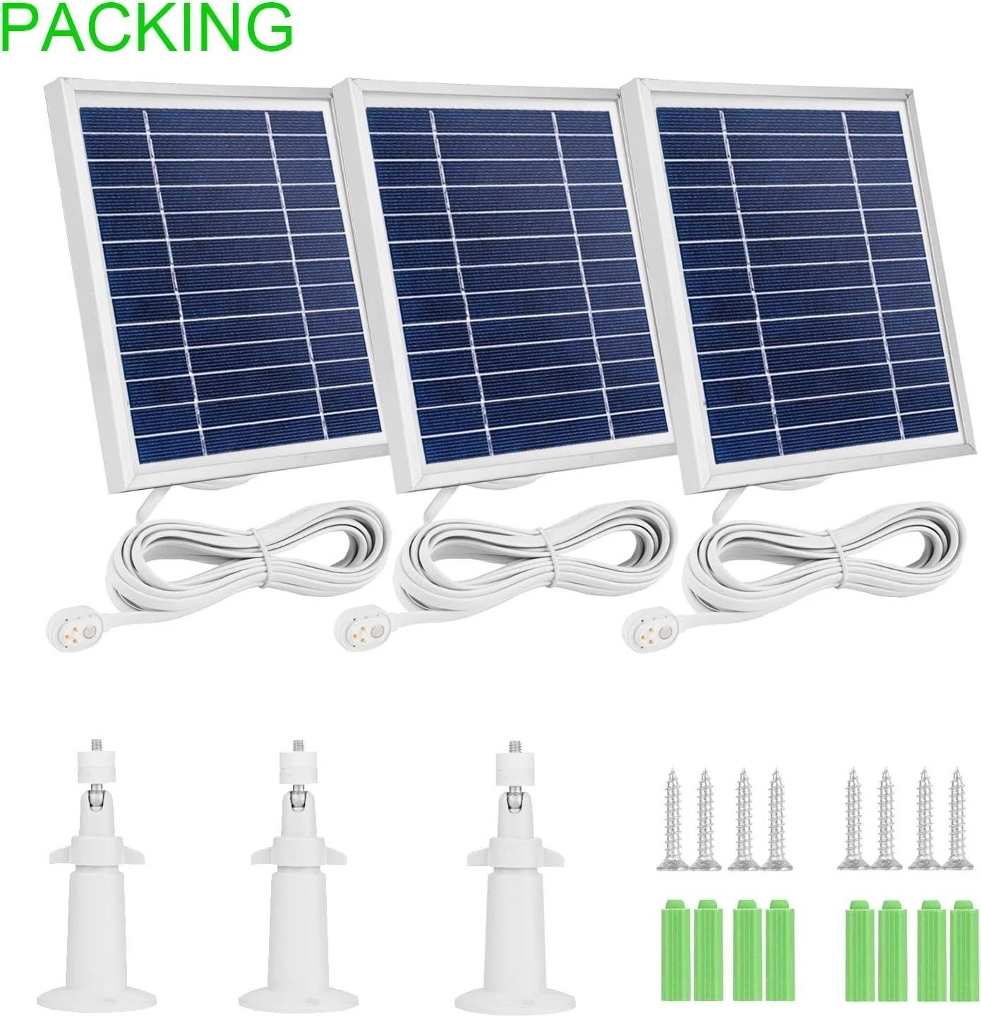 3 Pack Solar Panel Charger Compatible with Arlo Pro 5S 2K/Arlo Pro 4/Arlo Pro…