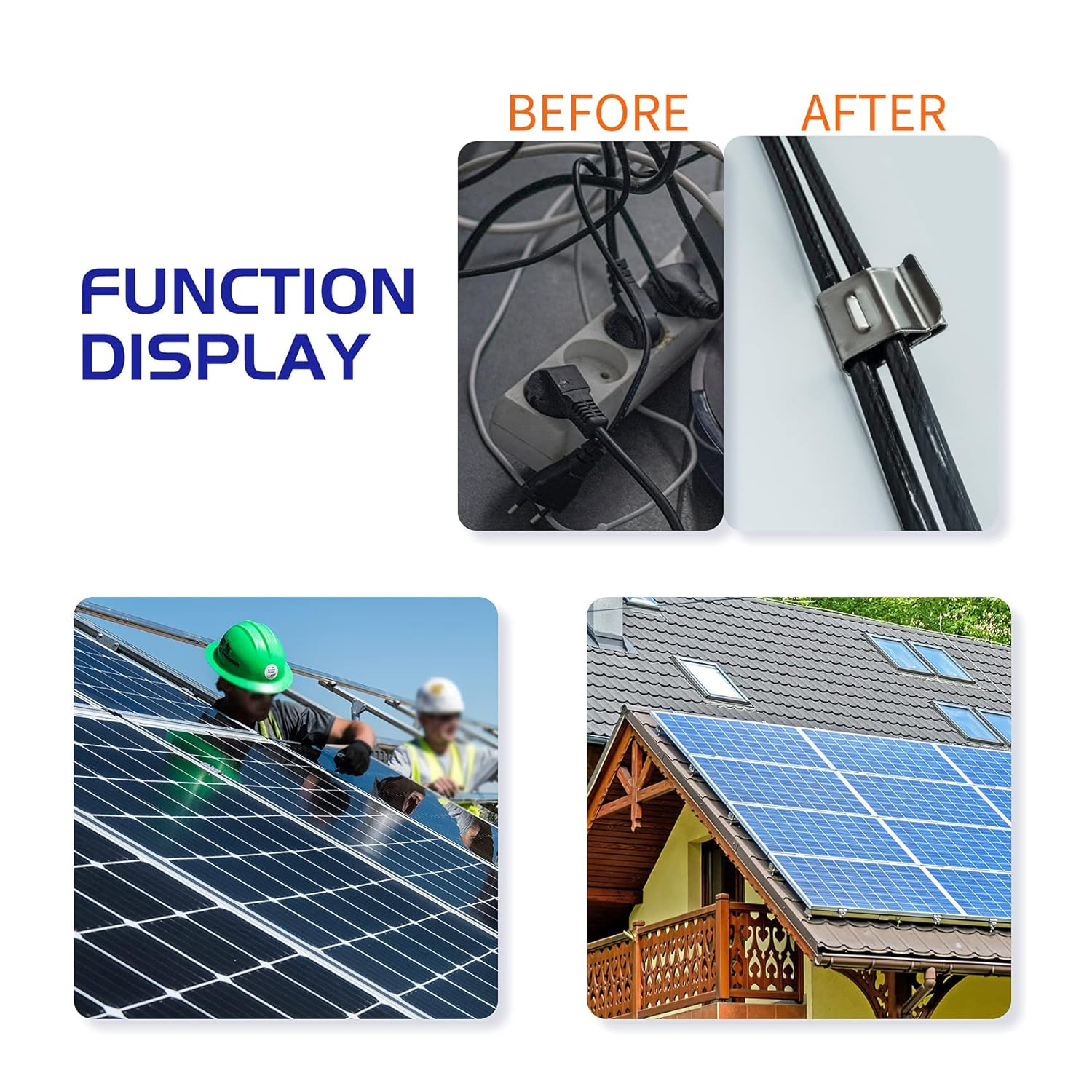 Solar Panel Cable Clips Photovoltaic Cable Clips Trailer Frame Wire Clamp Clips