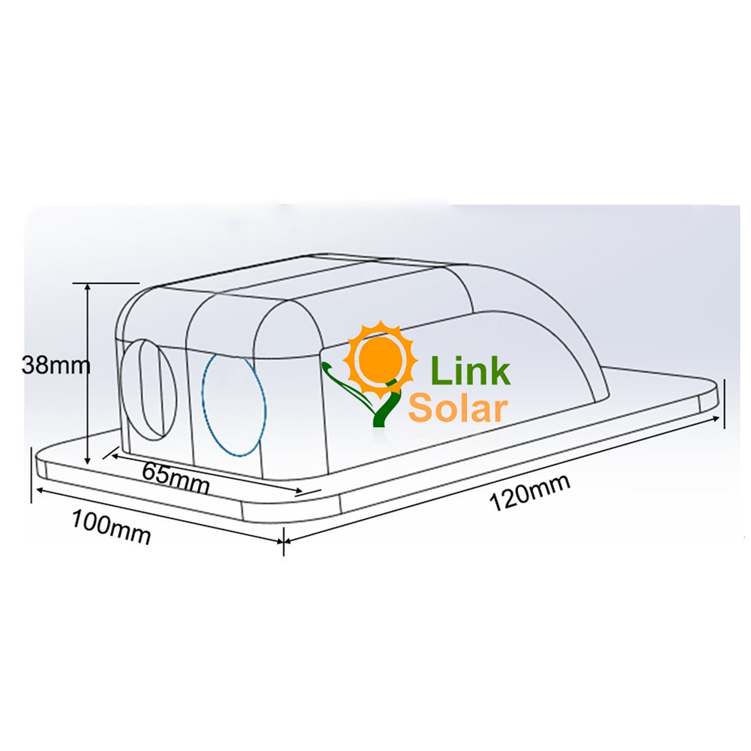 Weatherproof ABS Solar Double Cable Entry Gland,Curved Cable Connector for Al…