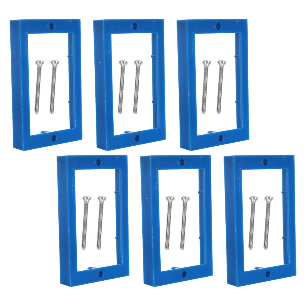 6pcs Single Gang Receptacle Outlet Box Extenders with Screws, Receptacle
