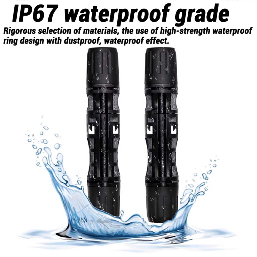 Solar Panel Y / T Branch Cable Connection Waterproof Adapter Connector Extension