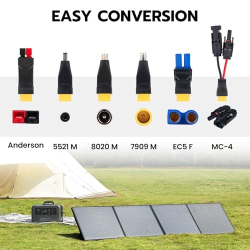 Solar Panel Connector Kit 6 in 1 Cable 14AWG Heavy-Duty 33FT Kit