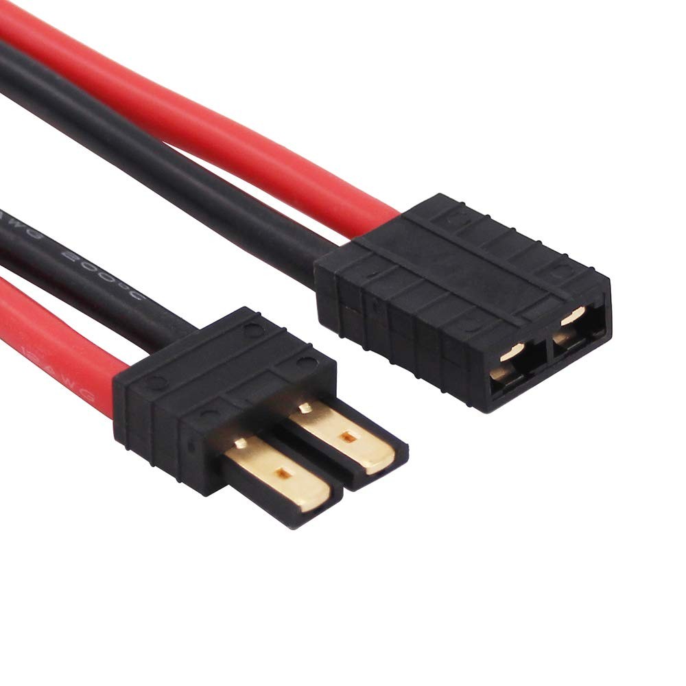 2pairs Compatible with tr Male Female Connectors Cable with 12awg 10cm Slicone