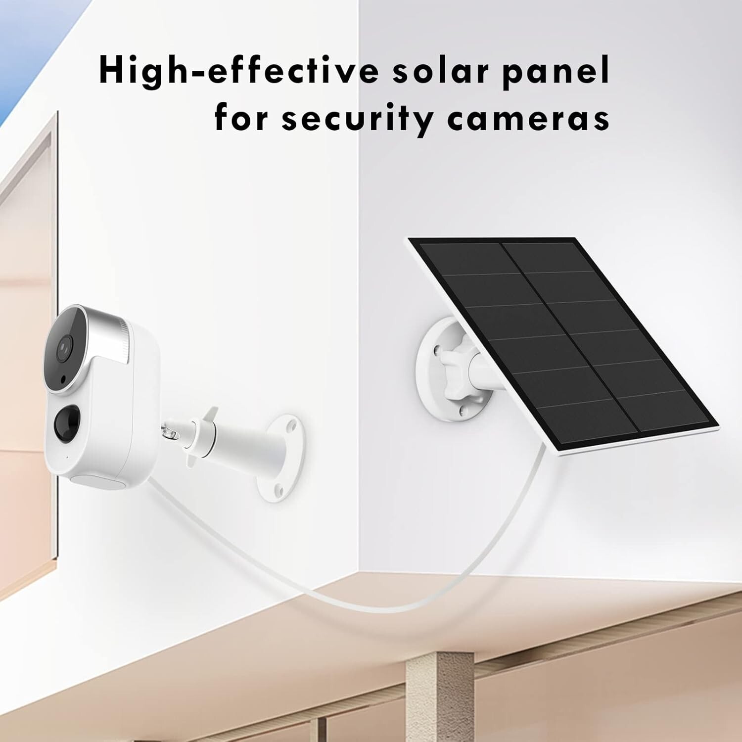 YC techcam 5W Solar Panel Outdoor Wireless Security Camera Waterproof opened box