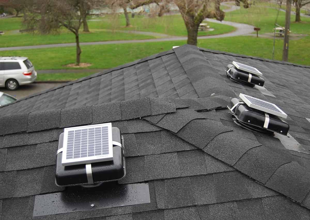 Solar Roof Vent – Solar Attic Fan – Solar RVOblaster with “Brown” Vent