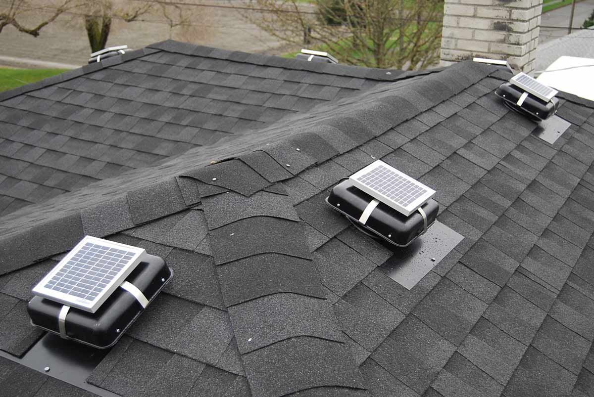 Solar Roof Vent – Solar Attic Fan – Solar RVOblaster with “Brown” Vent