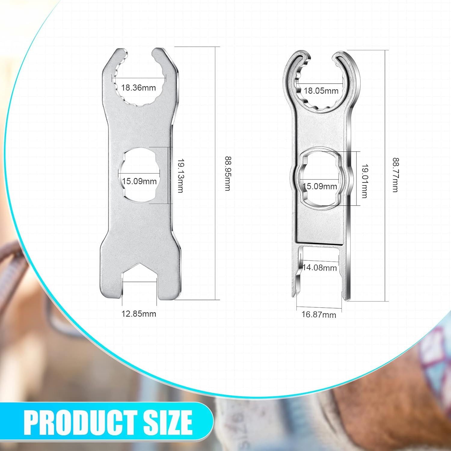 6 Pcs Solar Panel Connector Tool Solar Metal Spanner Wrench Solar PV Disconnect