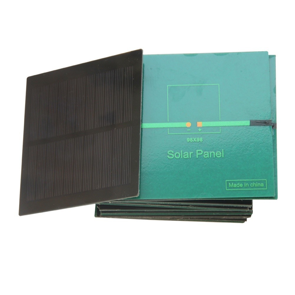 Monocrystalline Solar Panel 1 3W 5 5V Compact 98x98mm for Charging Batteries