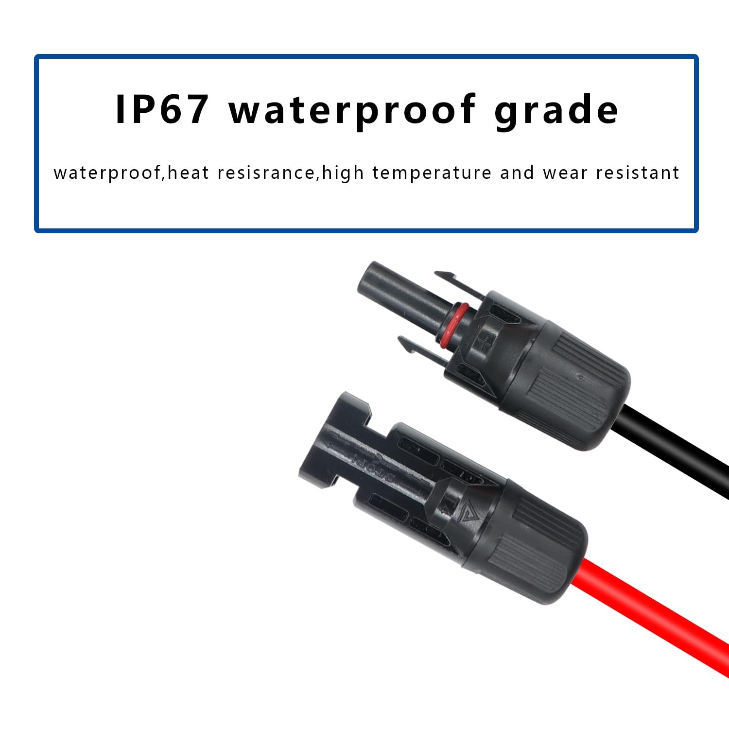 14AWG Battery Alligator Clip To Solar Connector Extension Cable 1.5M Switch