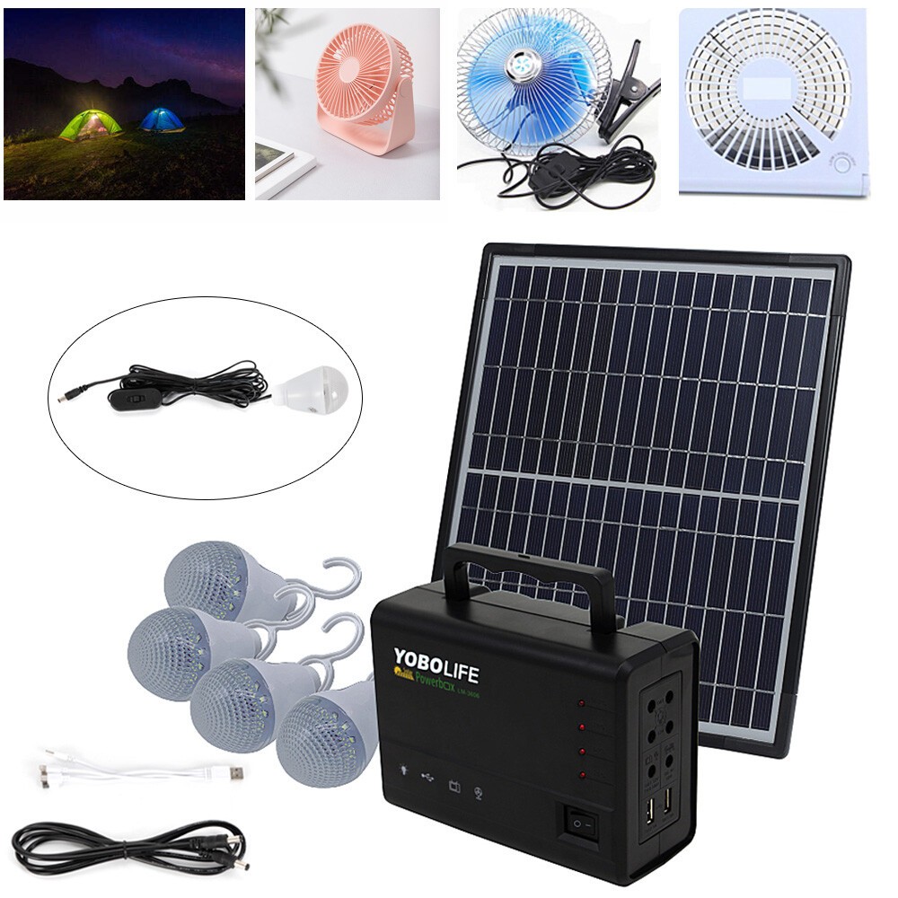 Portable Power Station with Solar Panel Outdoor Generator Power Supply for Home