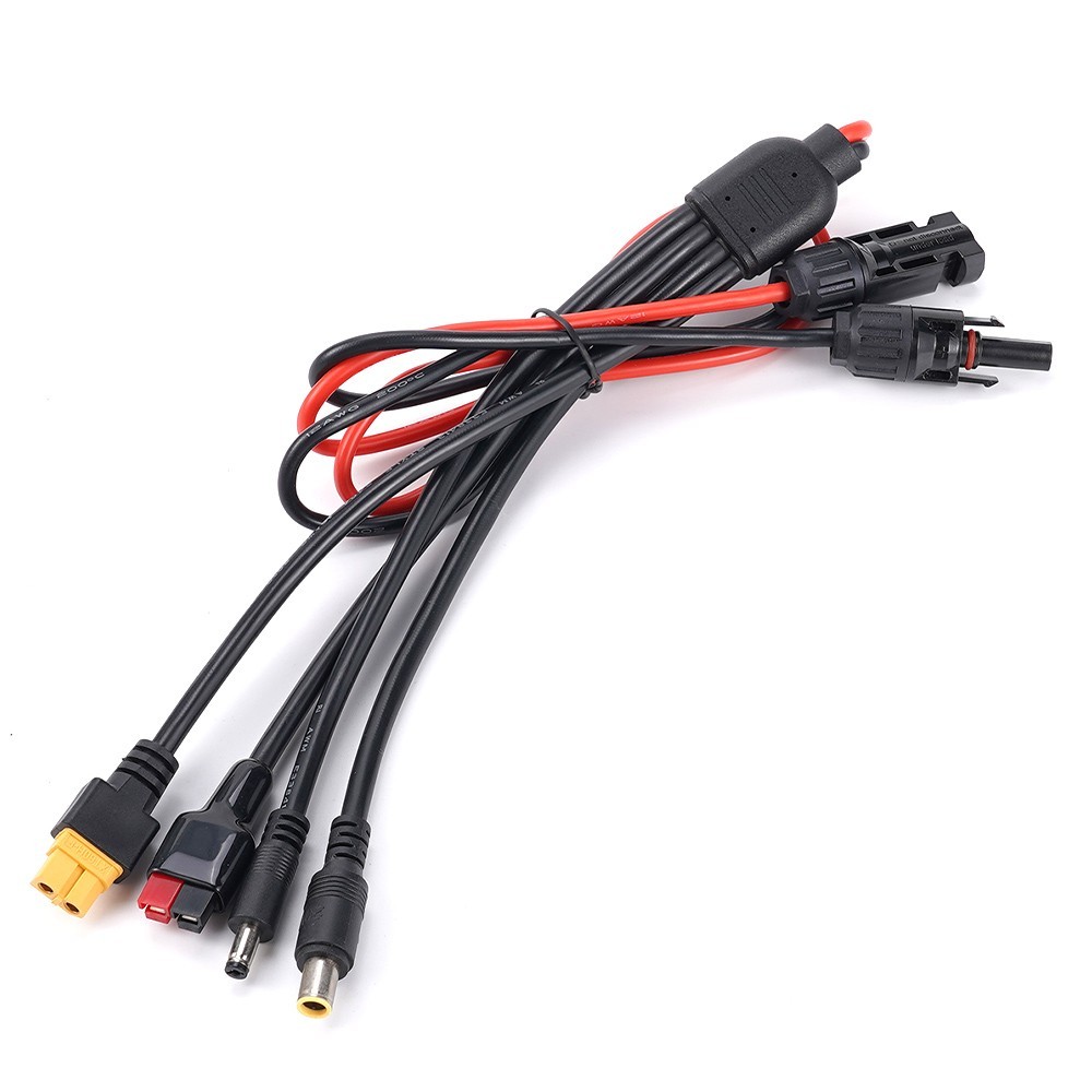 4-in-1 Solar Cable Connector XT60 DC7909 DC5521 Solar Extension Cable For Solar