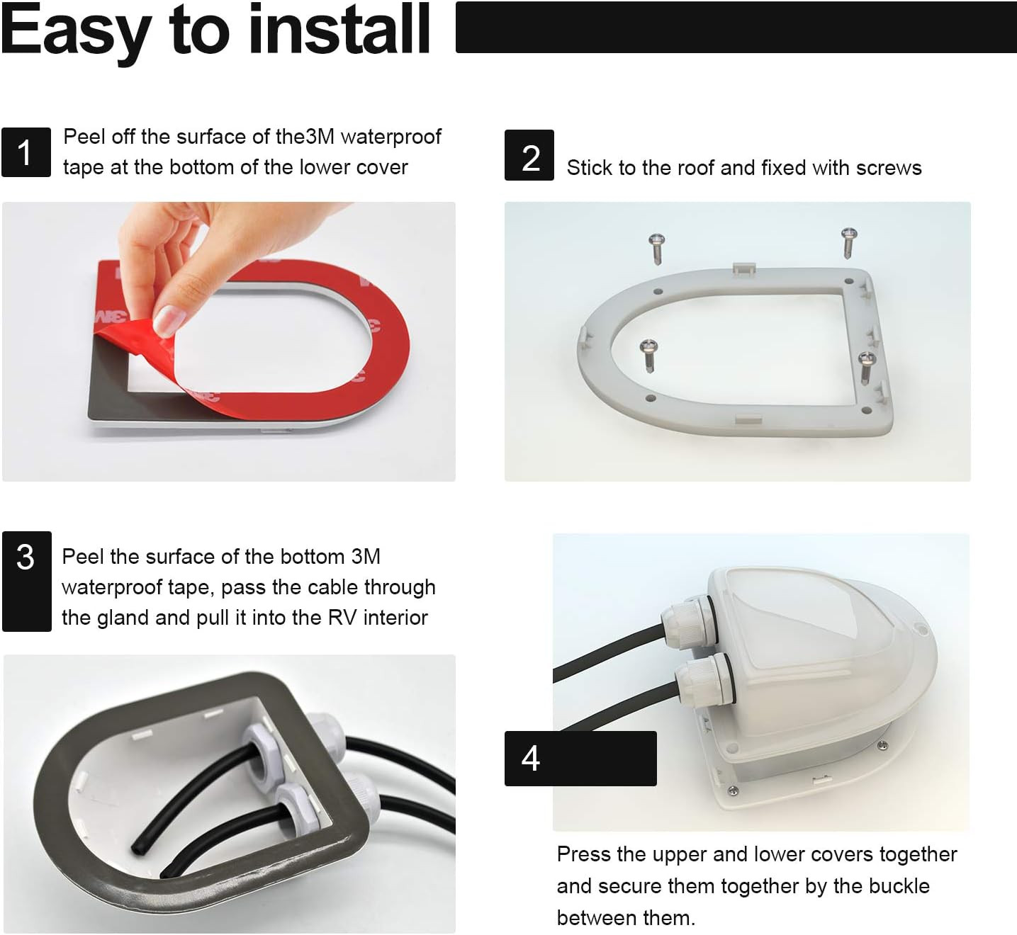 ABS Solar Double Cable Entry Gland for All Cable Types 2Mm² to 6Mm² for Solar Pr