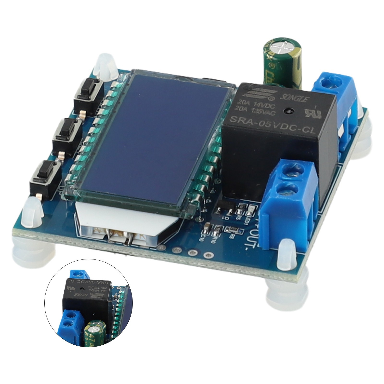 Control 6-60V LCD Screen Low Voltage Plastic Protects The Load Control