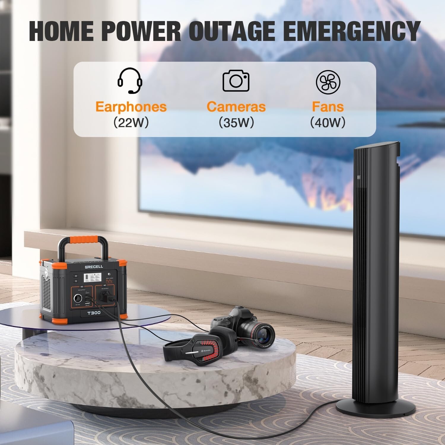 300W Portable Power Station – 230.88Wh Capacity for Camping and Travel