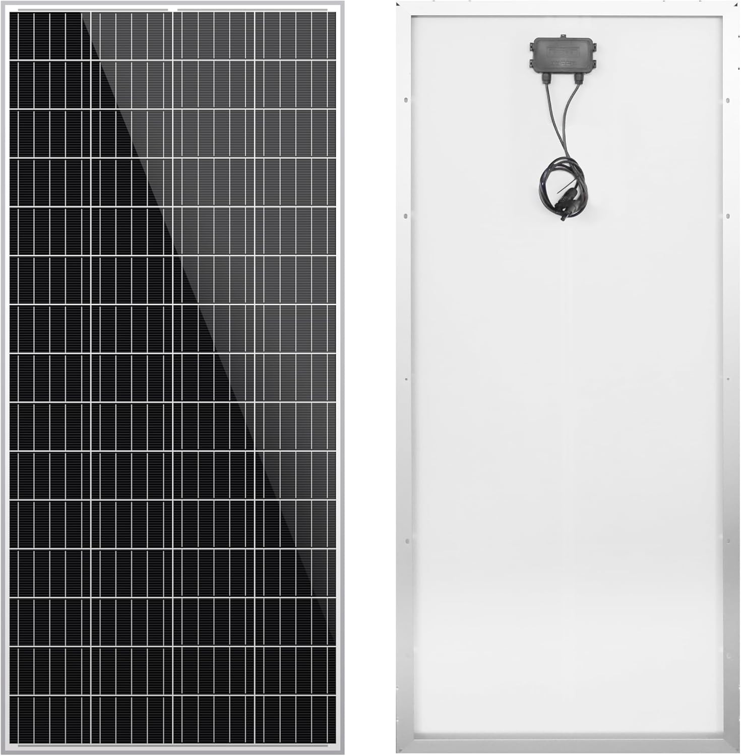 Newpowa 180W(Watt) 9BB Solar Panel 12V Monocrystalline High Efficiency PV Module