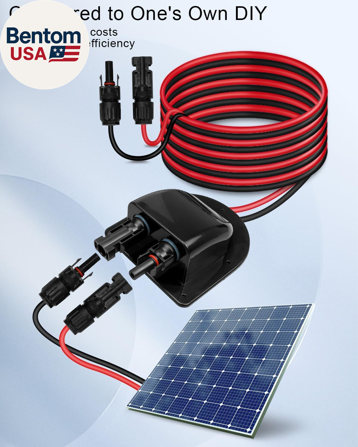 Weatherproof Solar Cable Entry Gland Entry Housing Solar Junction Box Fit for RV