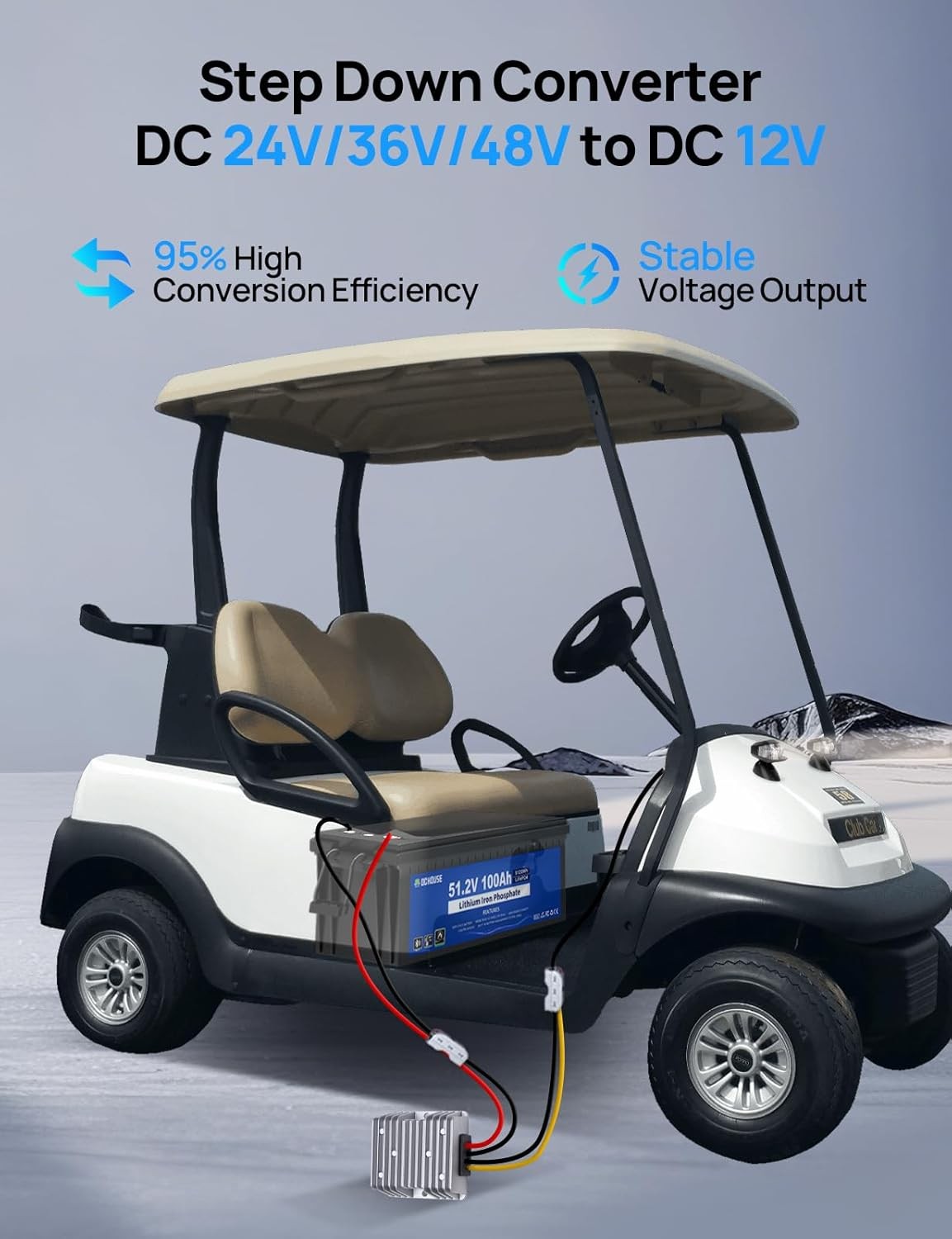 36V 100AH Lithium Battery Bluetooth Trolling Motor RV with 25A Charger