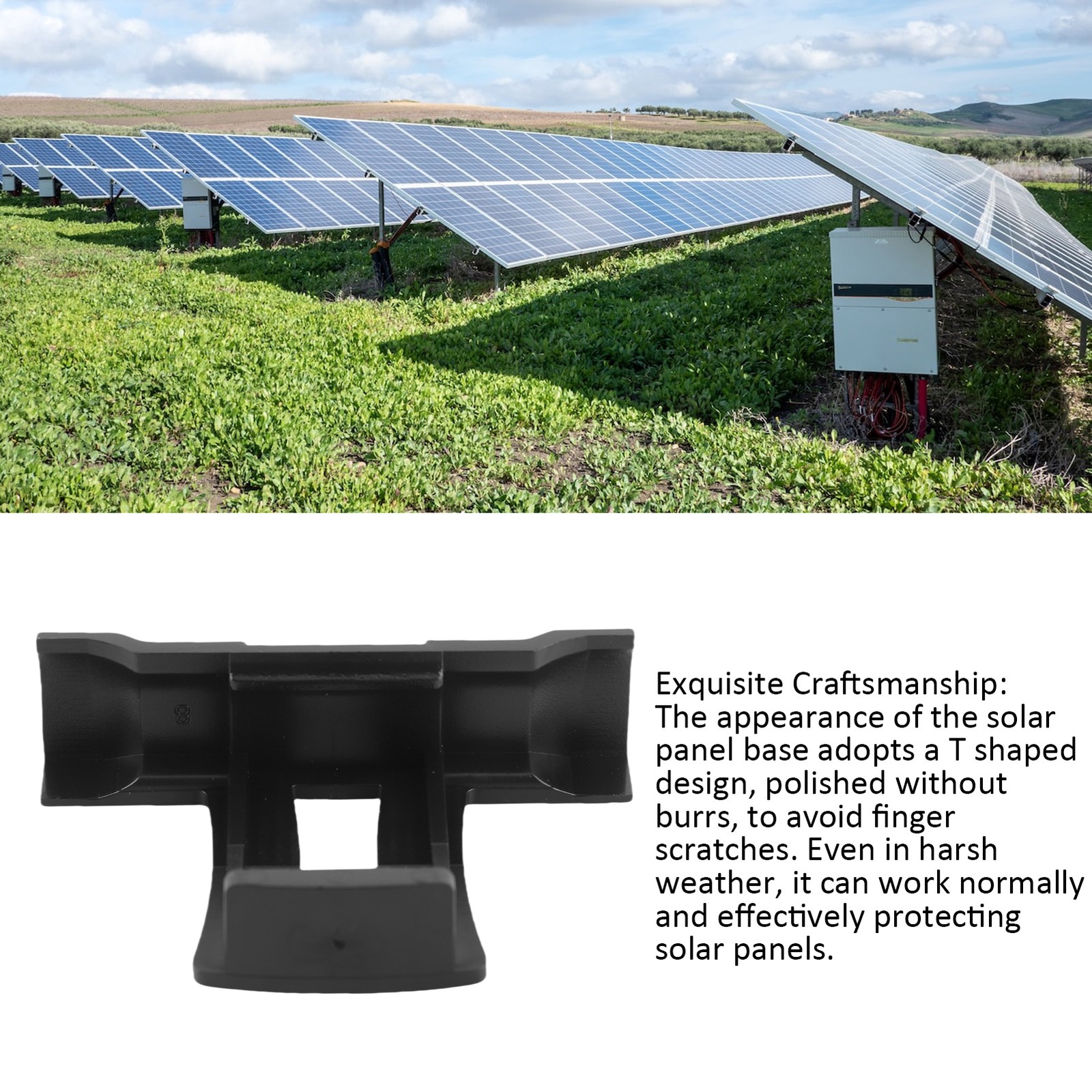 20Pcs Durable Solar Panel Drain Clips For Outdoor Use Recommended