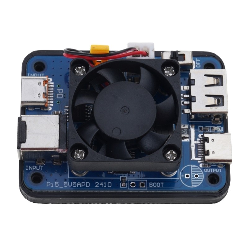 Compact 5V5A PD Power Module for RPI 5 Development Boards and Soft Router