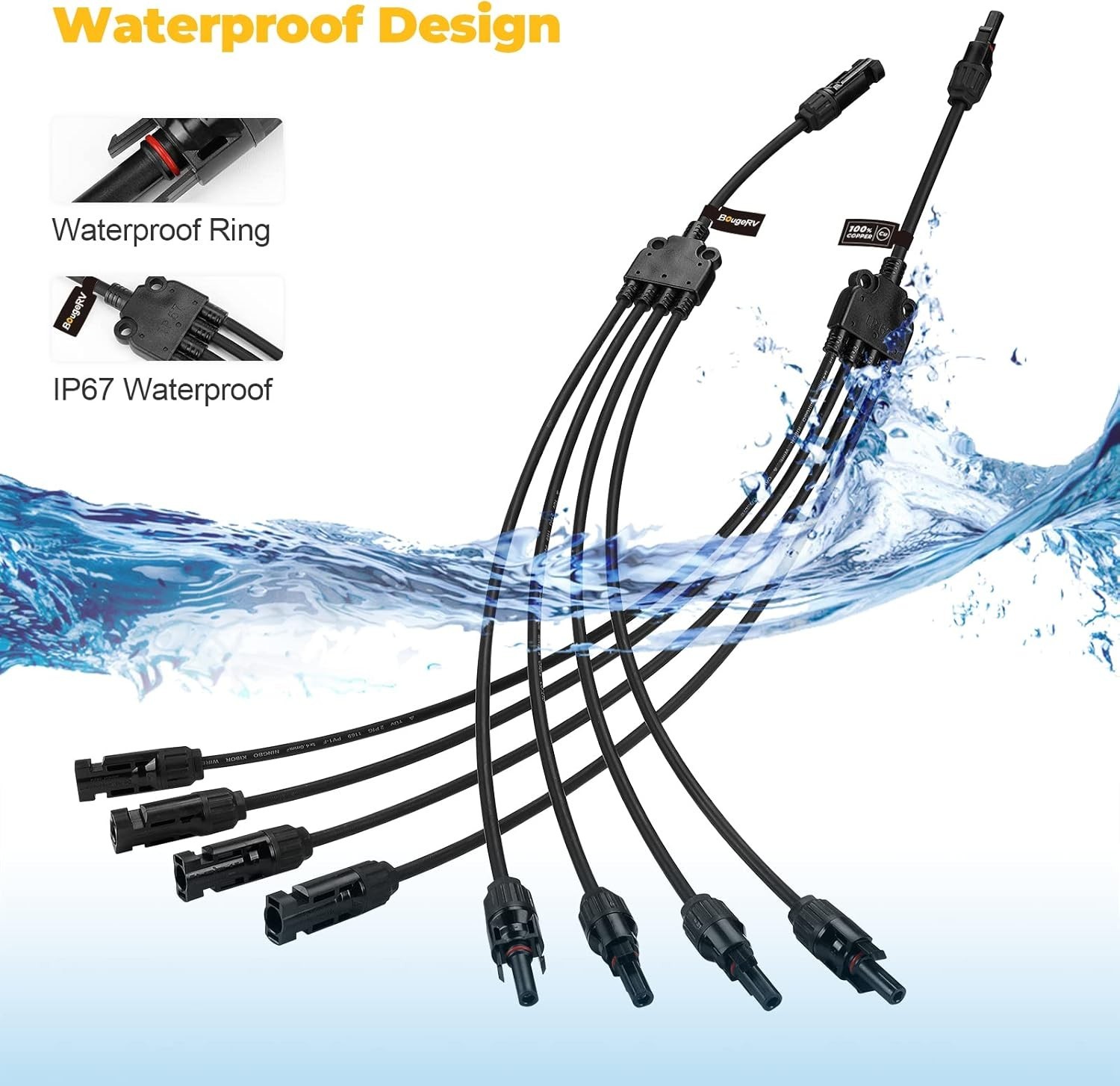 Waterproof Solar Connectors with UV Resistance for Long Lasting Performance