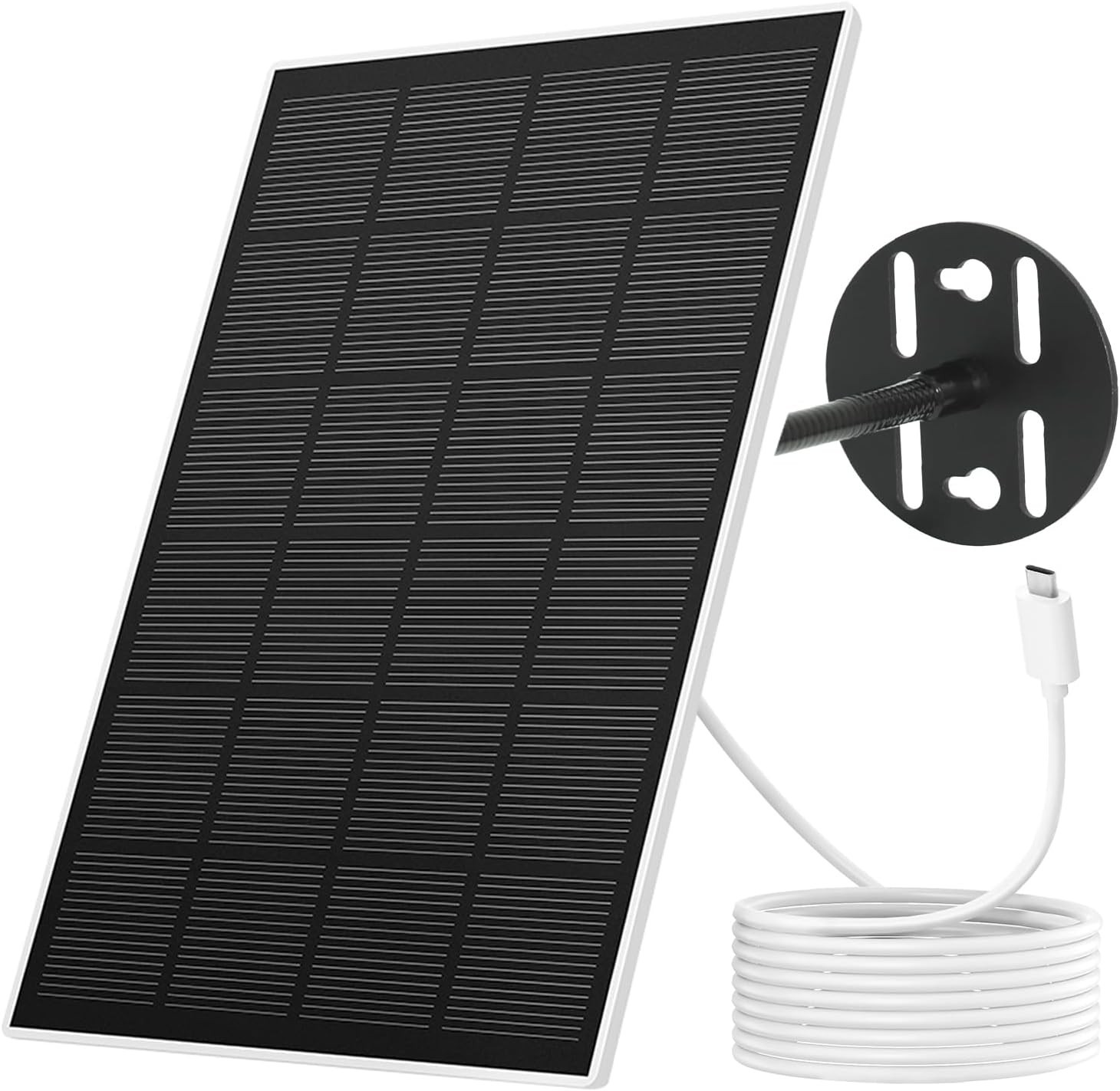 Eco-Friendly 3W Solar Panel for Bird Feeder Cameras – Type-C & Adjustable Design