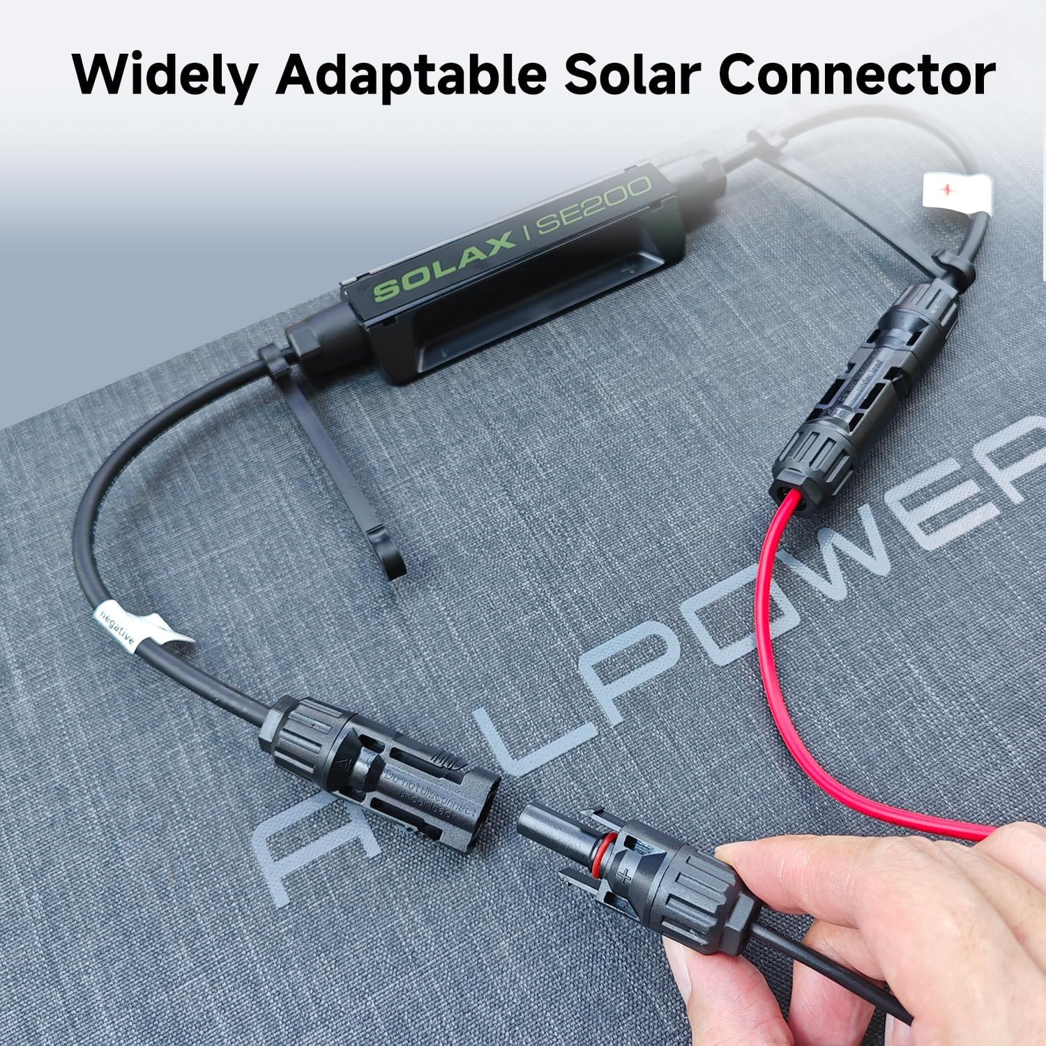 200 Watt Portable Solar Panel SE200, 25% High Efficiency Foldable Solar Charger,