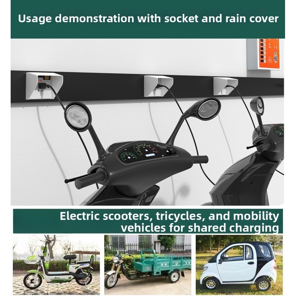 EV Charger Cover Waterproof Shell Waterproof Protection UV Resistant Material