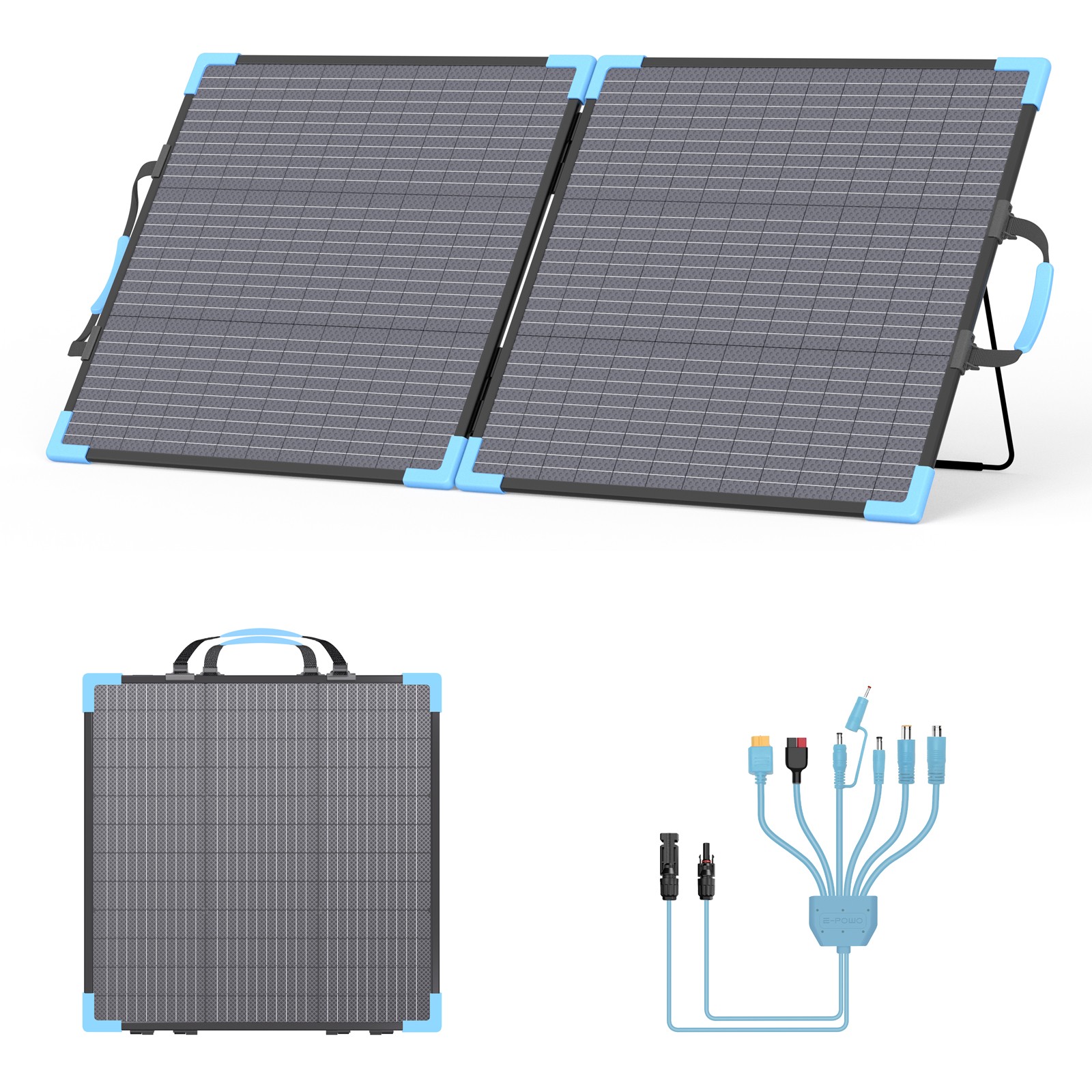 E-POWO 400W 220W 110W Bifacial Solar Panel for Power Stations Solar Generator RV