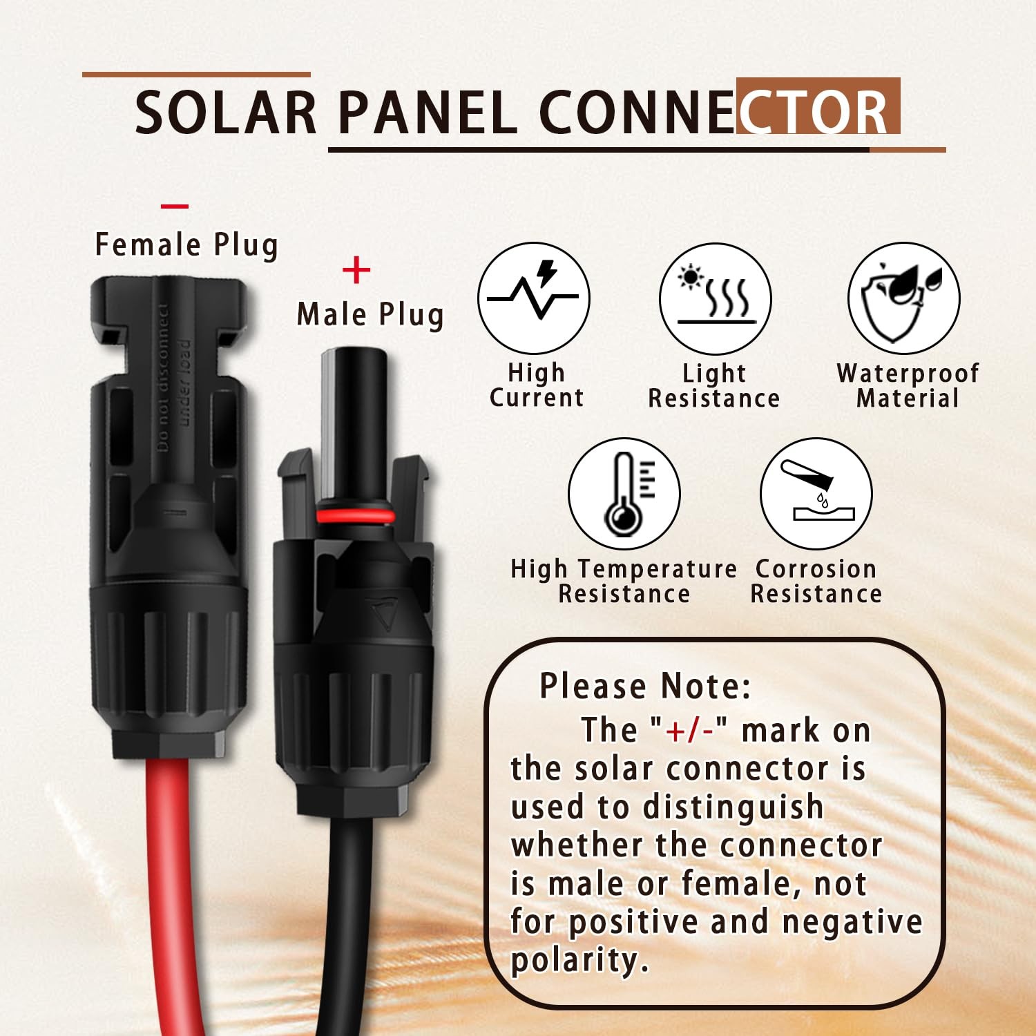 COMeap Solar Panel Adapter for Jackery, 6FT/1.8M Compatible with MC4 to DC 8m…