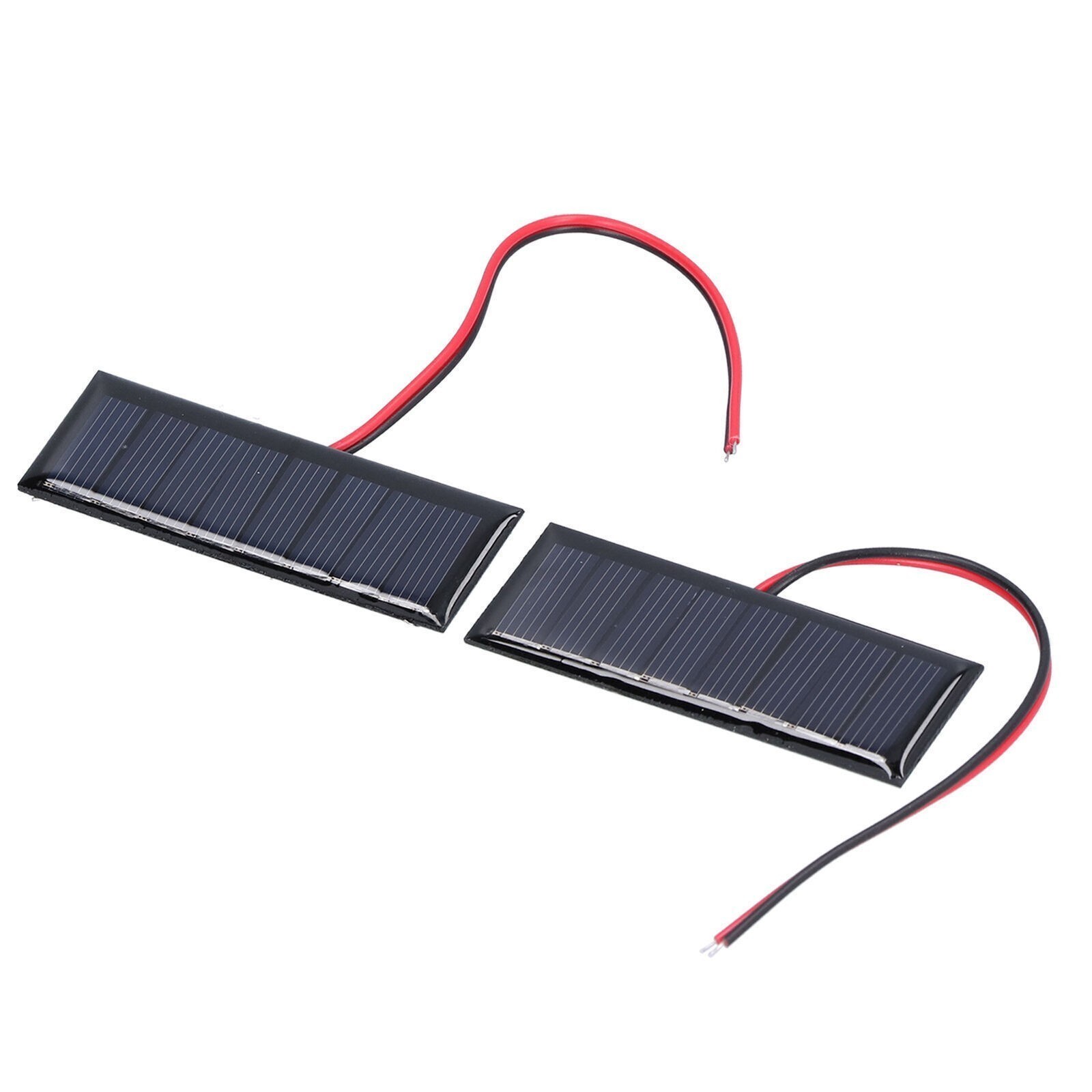 2Pcs 0.2W 4V Solar Panel with Electronic Wire Polysilicon Solar Board