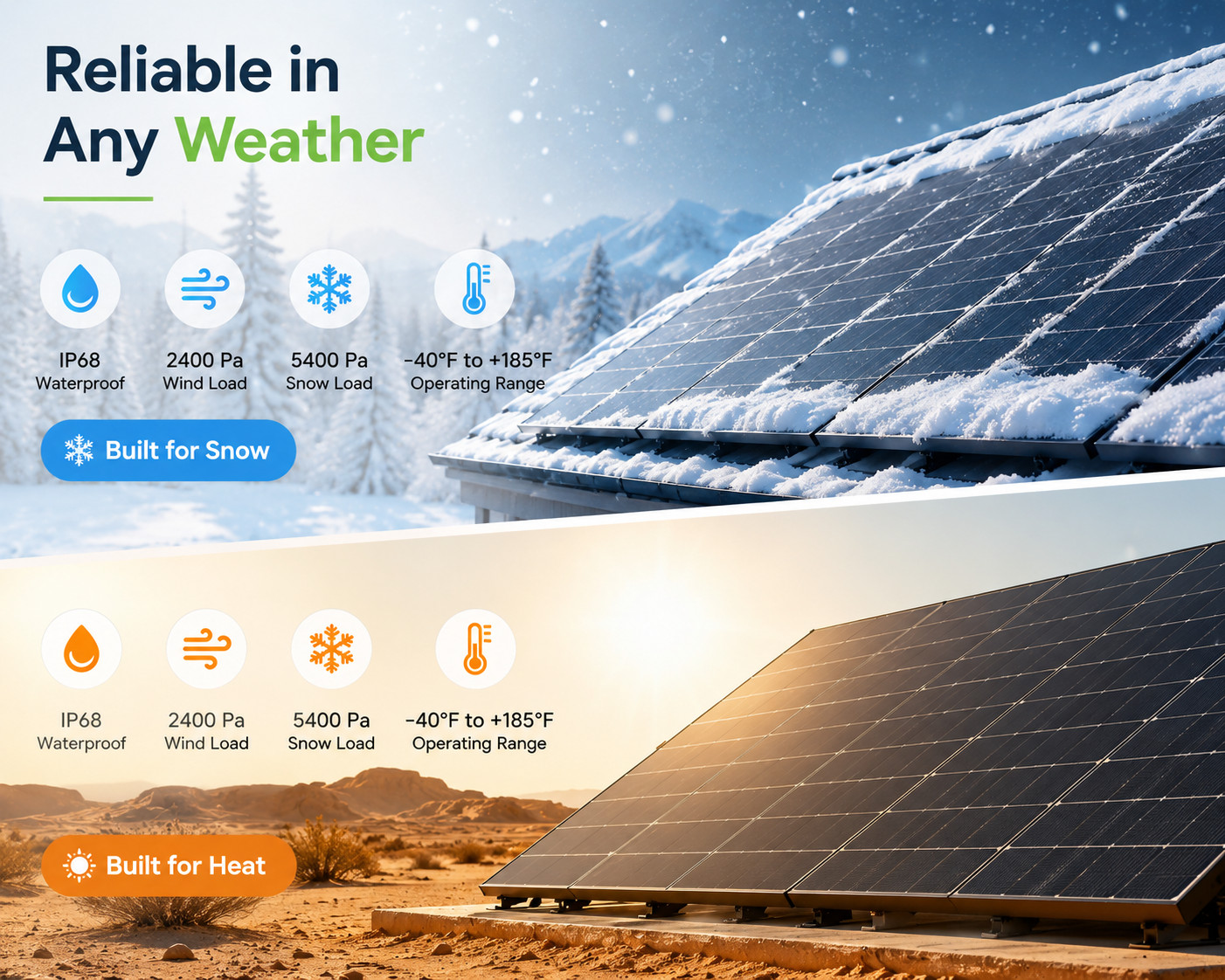 MESSi SOLAR 8 x 450W = 3600W Solar Panels, Bifacial N-Type Mono | Plug-n-Play
