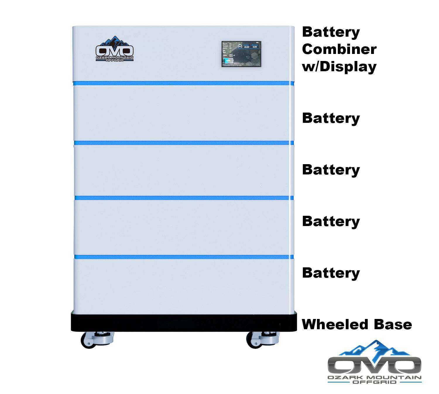 15KW Complete Offgrid Solar Kit – 15K Sol-Ark Inverter + 20.48KW OMO Stack Lithi