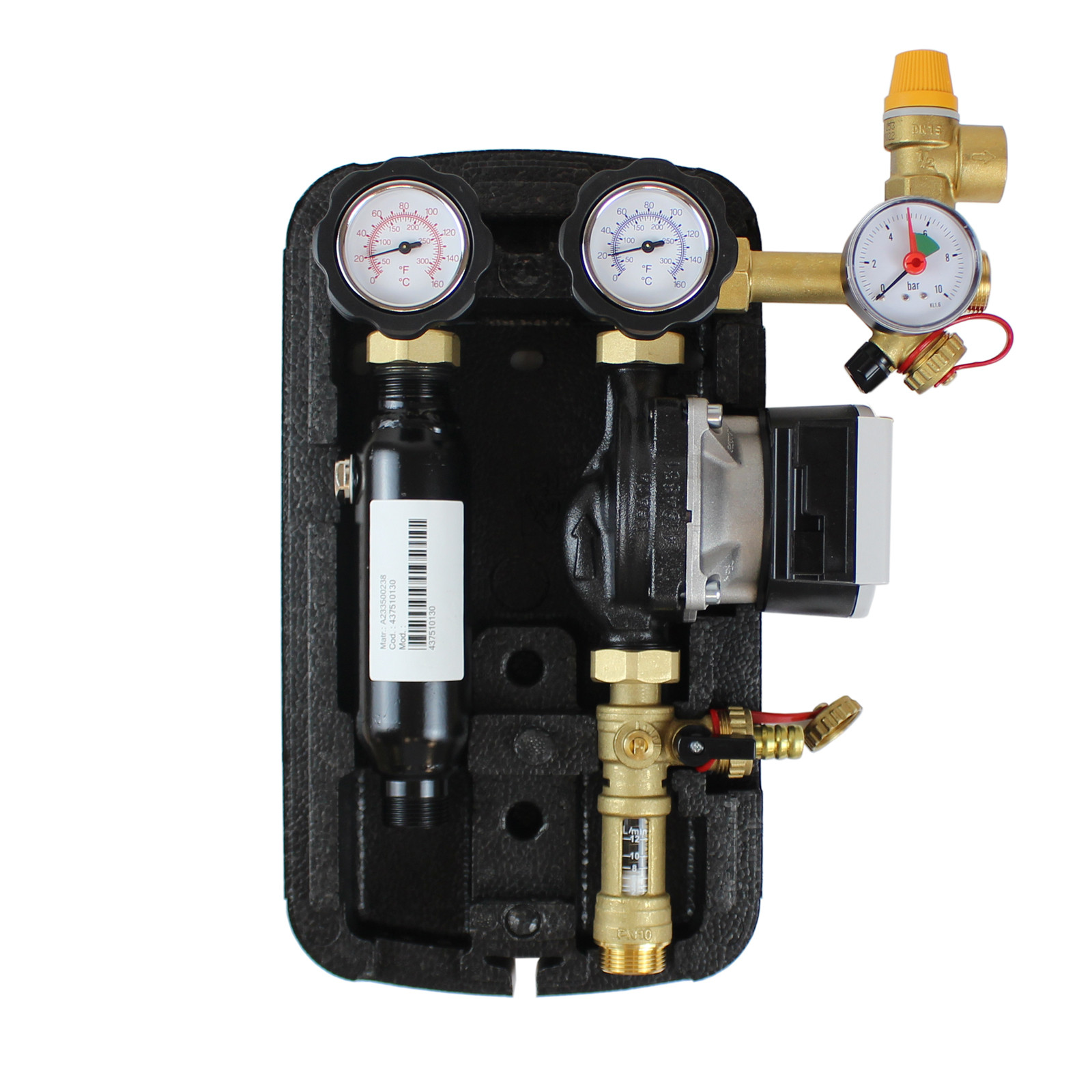 Environ Solar Pump Group 2-Strand Solar Station 2-12 l/min with Wilo Para 15/6