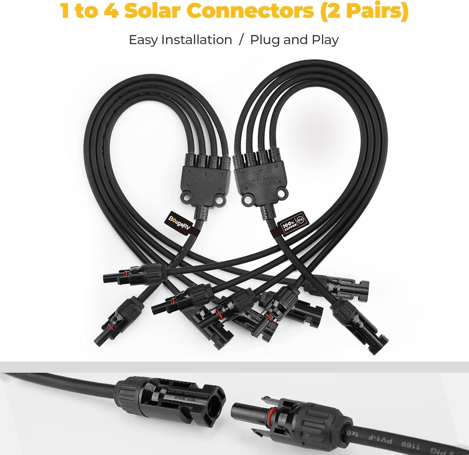 Waterproof Solar Connectors with UV Resistance for Long Lasting Performance