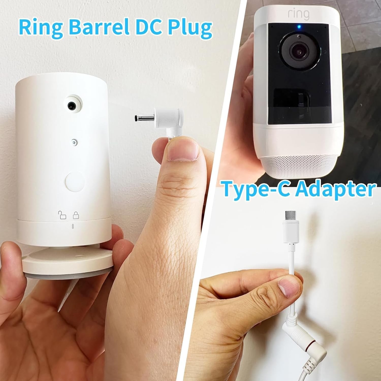 Solar Panel Charger for Ring Cameras – Easy Installation, Waterproof Design