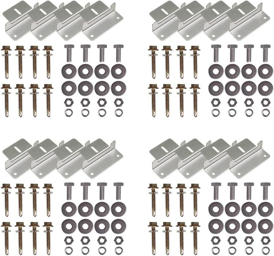 Versatile Aluminum Z Brackets for Solar Panels on RVs, Yachts, and Trailers
